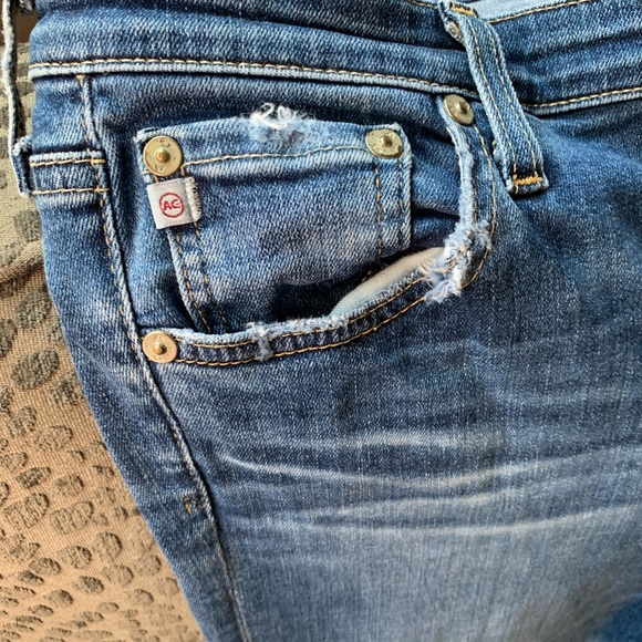 AG The Legging Raw Hem Ankle Skinny Jeans 12 Yrs - Picture 8 of 16